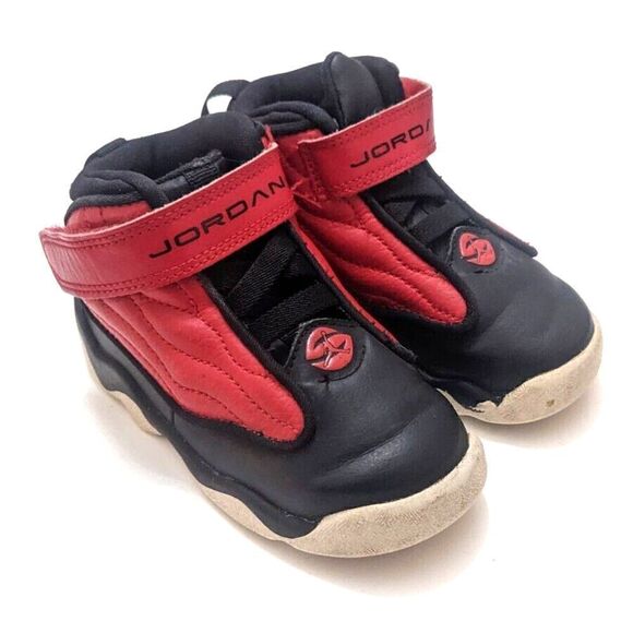 Nike Air Jordan Pro Strong Red Black White TD Toddler Sz 7C 407486-601 - Picture 3 of 9